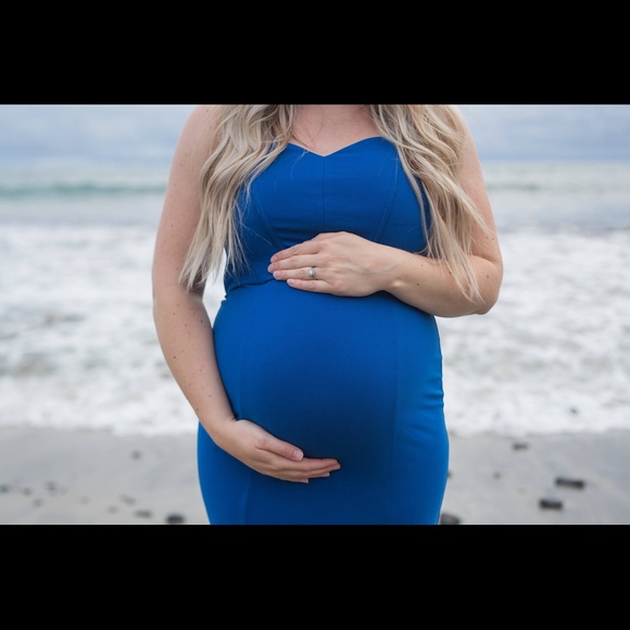 Cobalt blue gown - Picture 4 of 5
